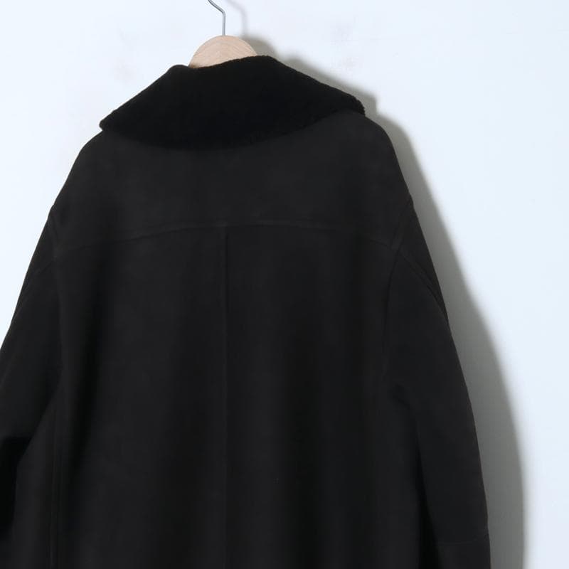 【Sランク】COMOLI (コモリ) シープスキンショールカラーコート　サイズ2