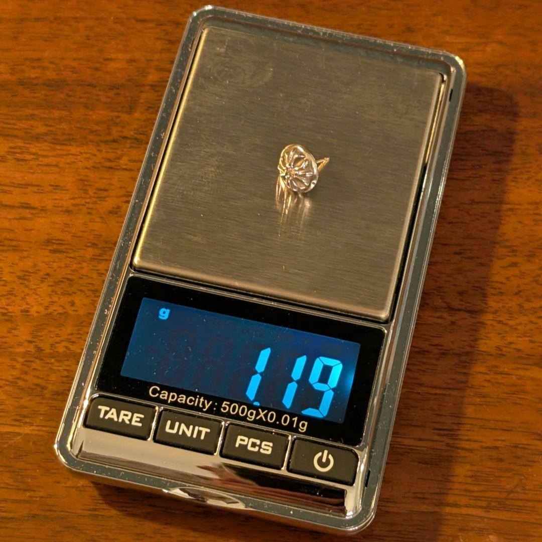 【インボイス】クロムハーツ クロスボールスタッドwithダイヤモンド