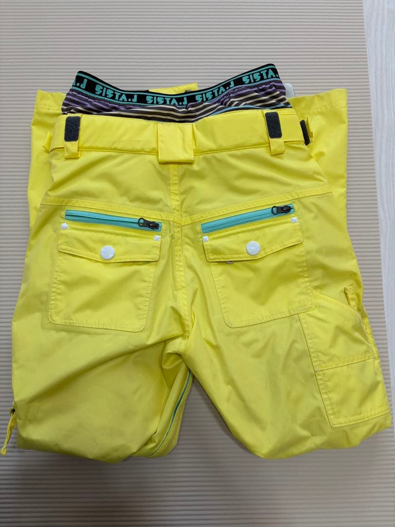 Sista.J マルチカラー チェック柄 スノーボードウェア