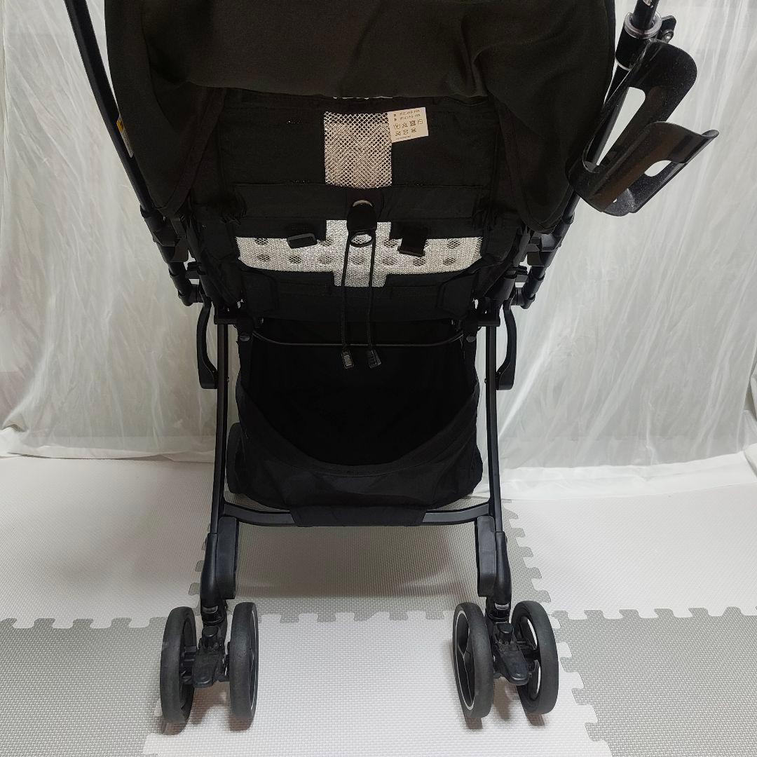 美品　Aprica アップリカ ラクーナクッション ベビーカー レザーハンドル