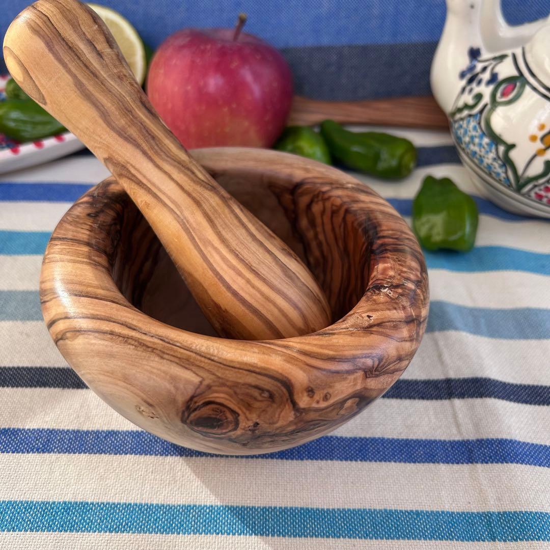 オリーブの木　スパイスマッシャー すり鉢すりこ木セットC