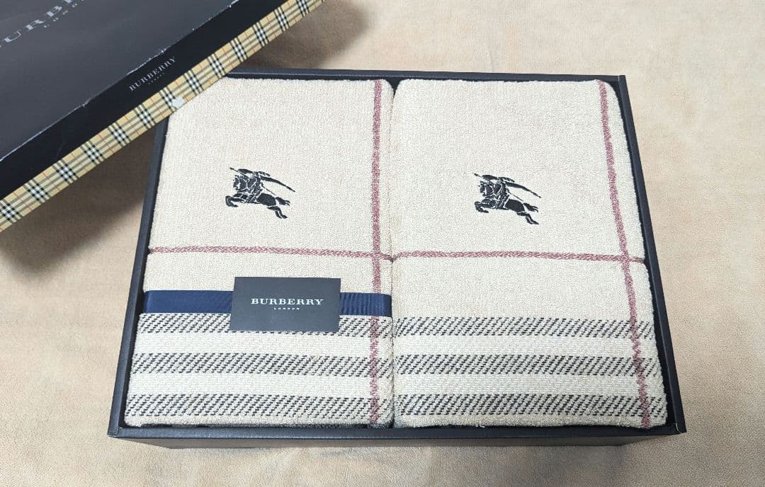 BURBERRY チェック柄 タオルケット 2枚セット