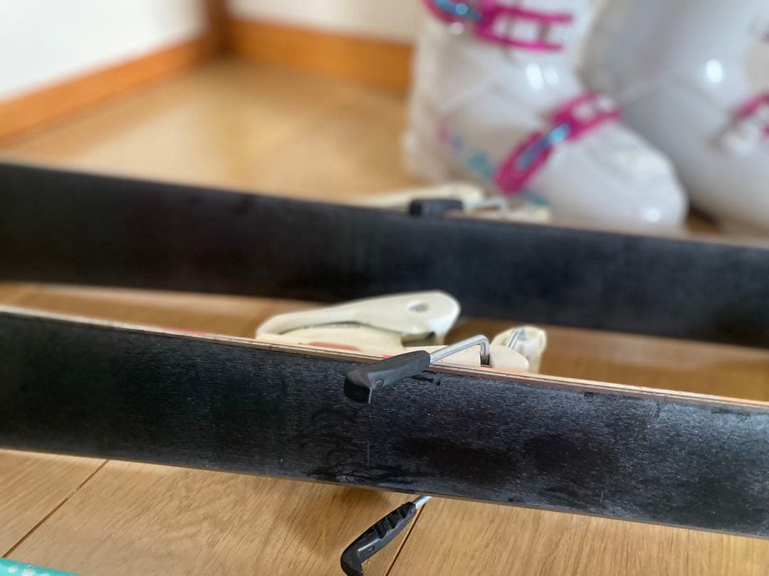 ス*）様 HEAD JOY 127cmジュニア スキー 4点セット ブーツサイズ