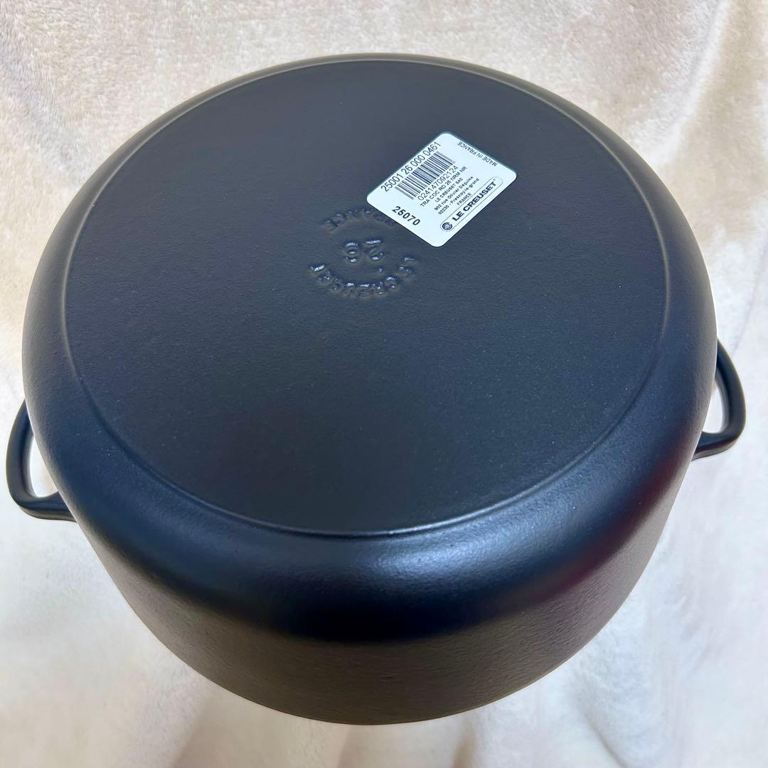 再値下げ⭐️ル・クルーゼ ココットロンド 26cm マットブラック