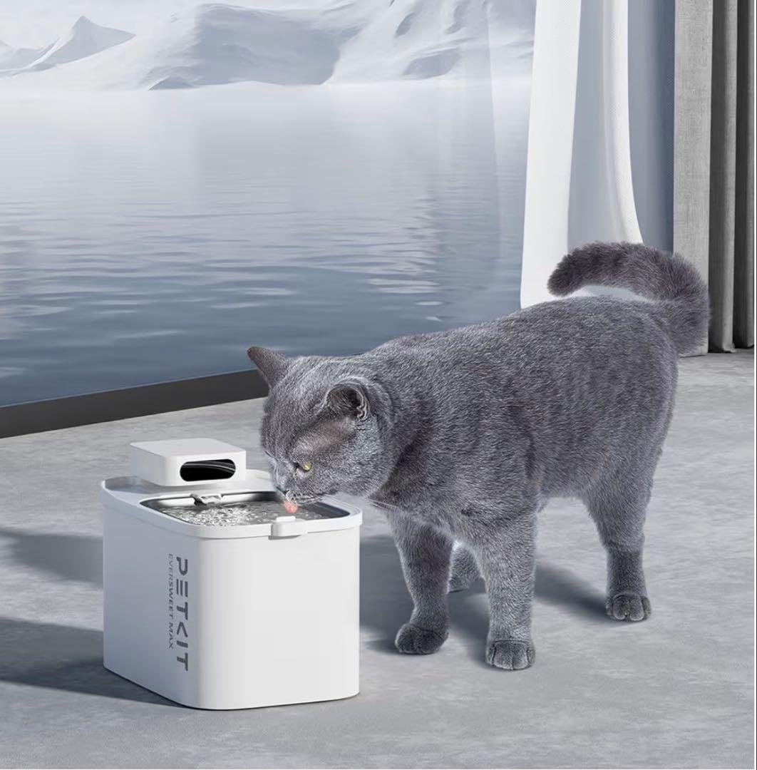 【美品】PETKIT EVERSWEET MAX自動給水器 3L静音／アプリ対応