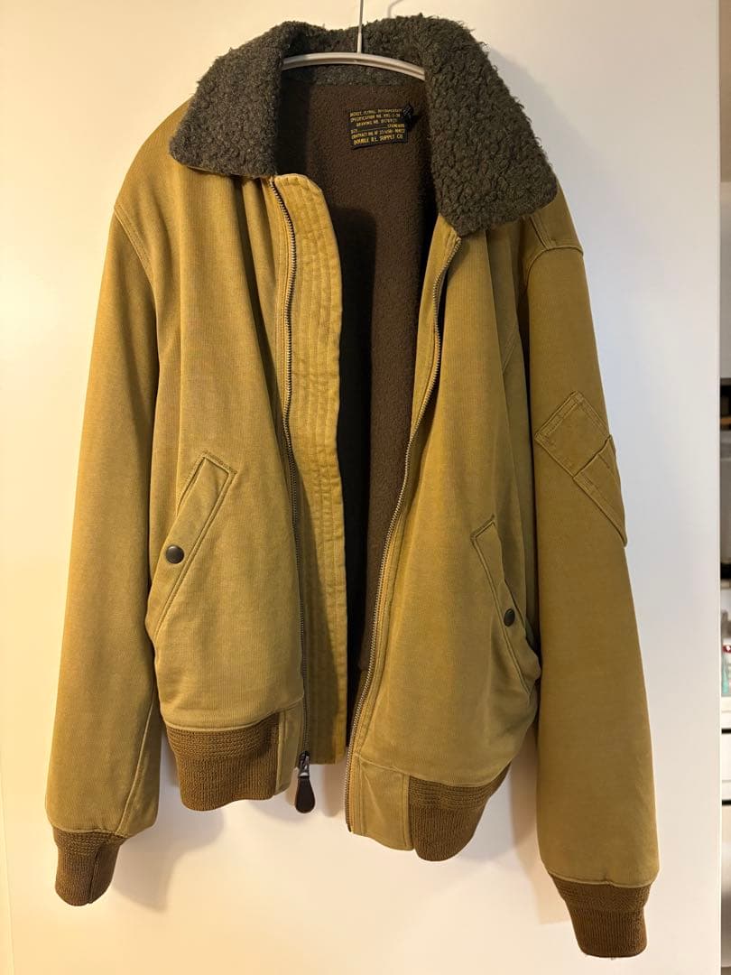 RRL コットン ジャージー ボンバー ジャケット フライト メンズ