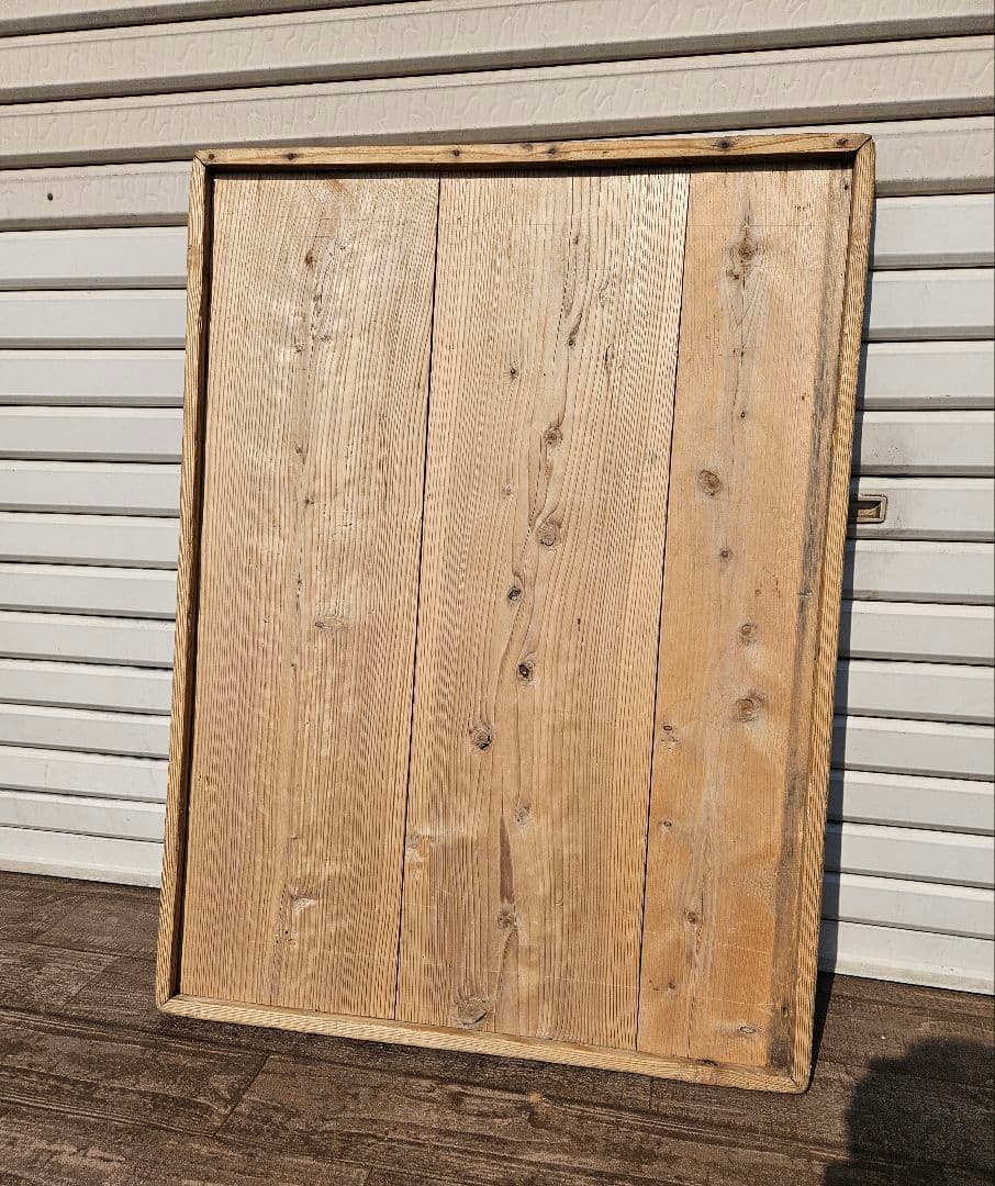 日本のアンティーク のし板 枠付き 縁 天然木 無垢材 木製 古民家 インテリア