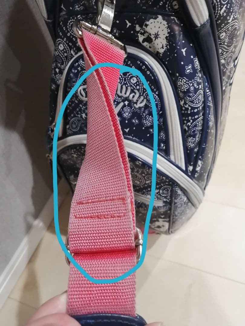 Callaway キャディバッグ ネイビー バンダナ柄