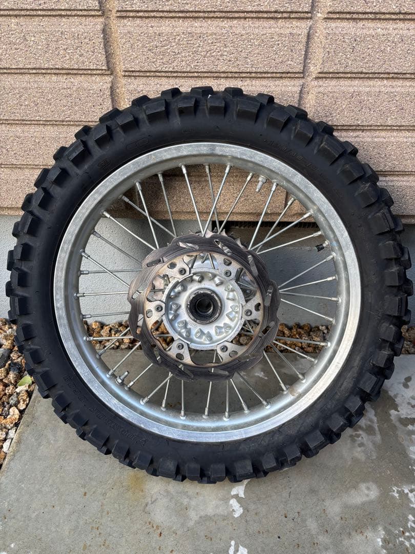 WR250X→R 変換用オフロードタイヤホイール前後セット 変換アダプター付き