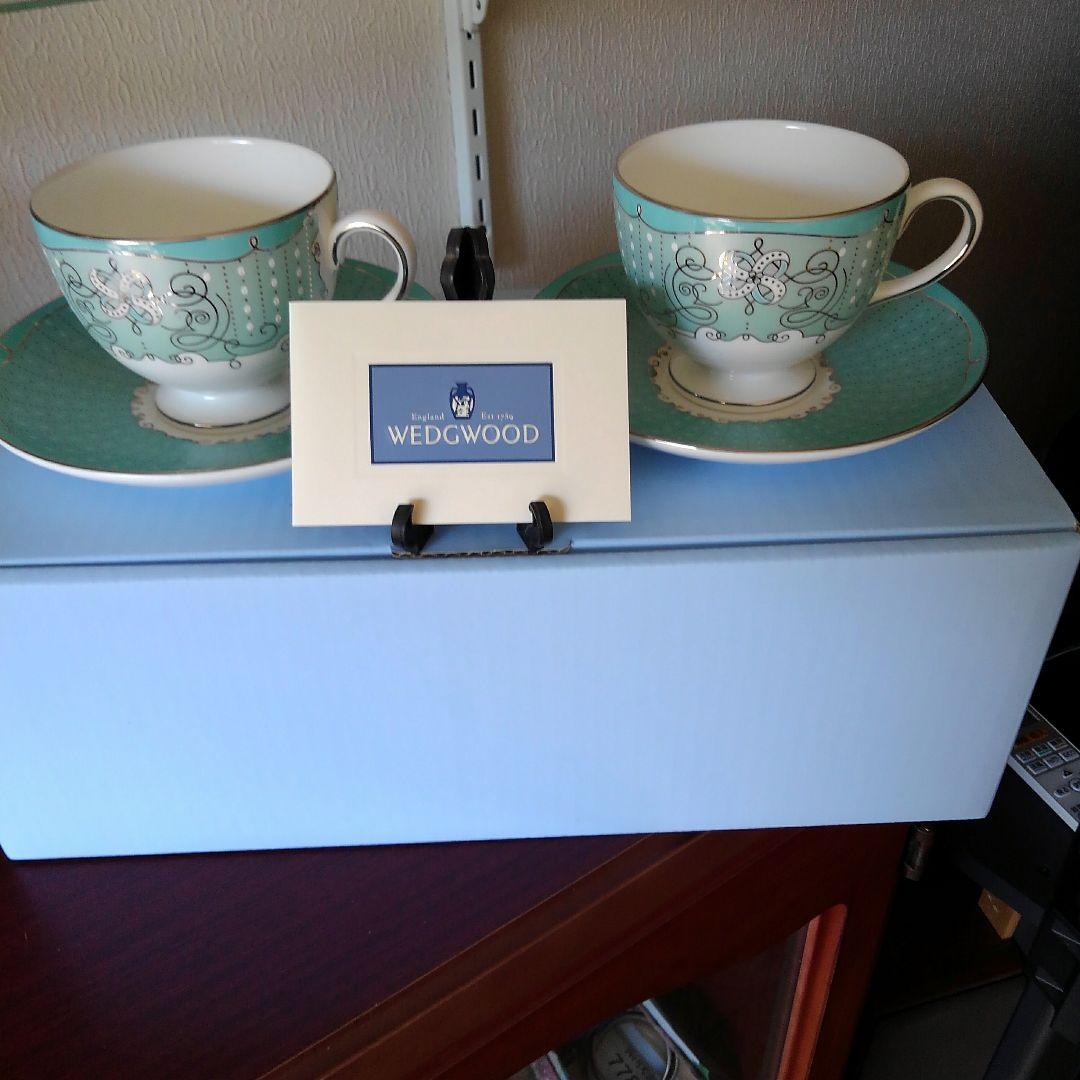 こ*の様 WE DGWOOD コ━ヒ━カップペア　箱付きお値下げ 本日中お買いあ