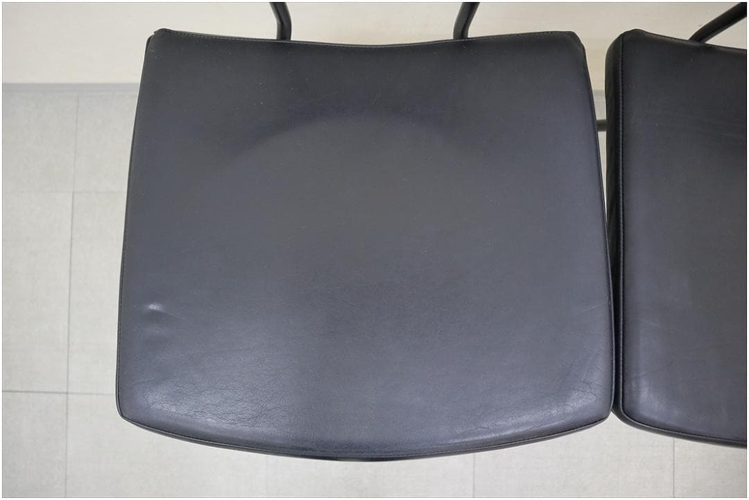 A1 スクエアルーツ SOLI カウンター チェア 椅子 オーク 革 スツール