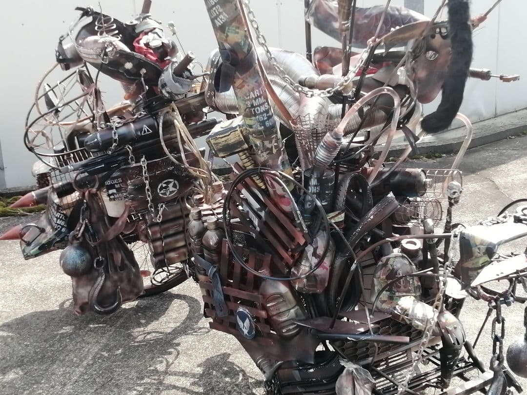 世紀末 デコチャリ 自転車 ジャンクスタイル 改チャリ カスタム スチームパンク