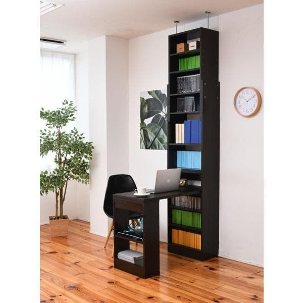 開店記念セール！！ 突っ張り本棚がついた便利なデスク