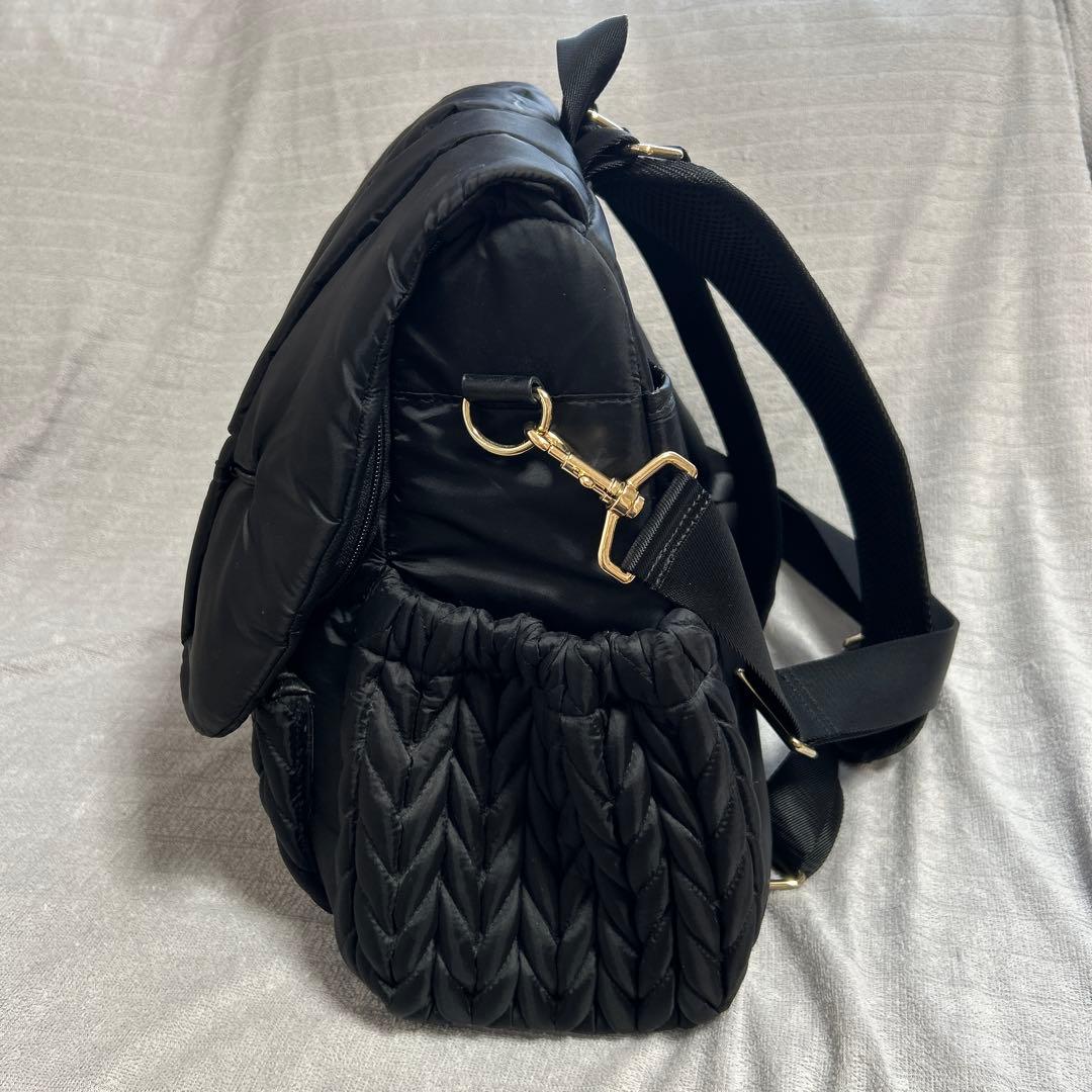 美品！HAPP 2WAY マザーズバッグ マザーズリュック　ショルダーバッグ