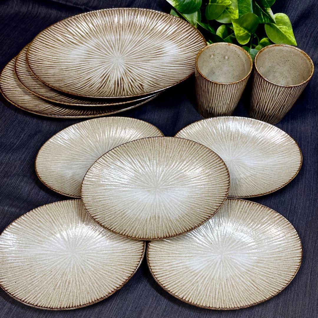 【おまとめ10点❗️】 たち吉 Adam&Eve バーム オーバル皿 フリーカップ