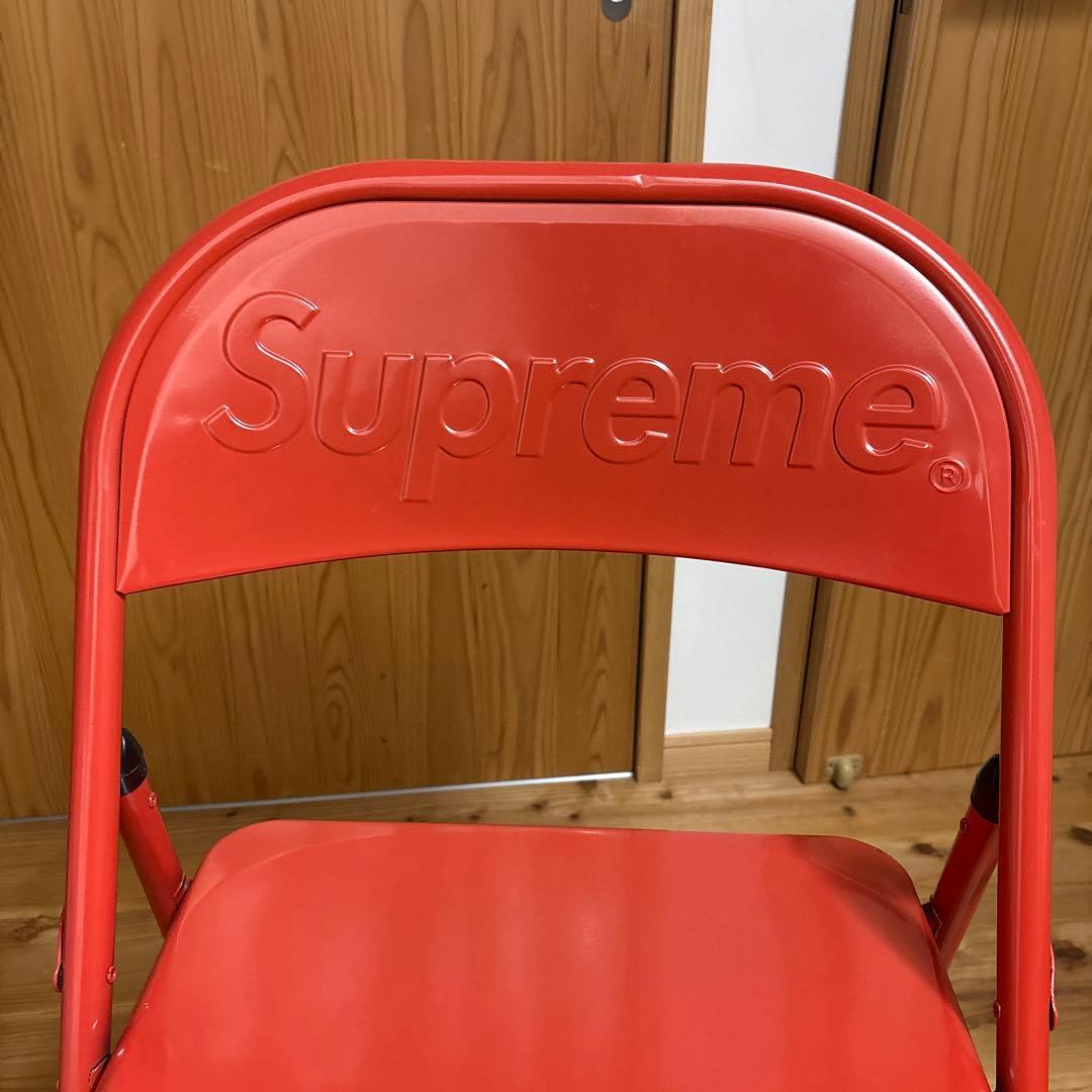 Supreme l Folding Chair パイプ椅子　赤