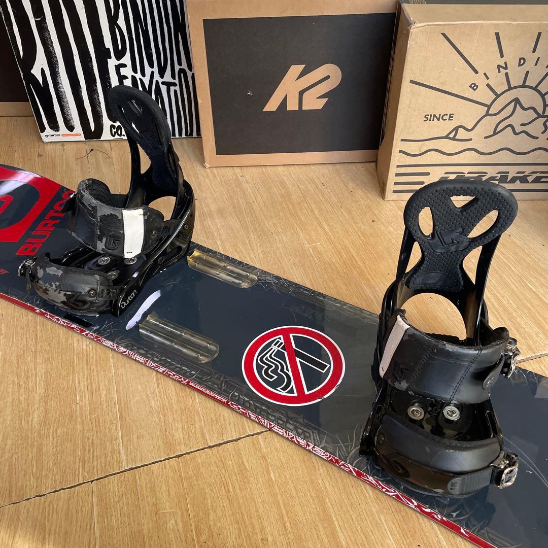 BURTON　バートン　スノーボードセット　フリースタイル　バインディング付