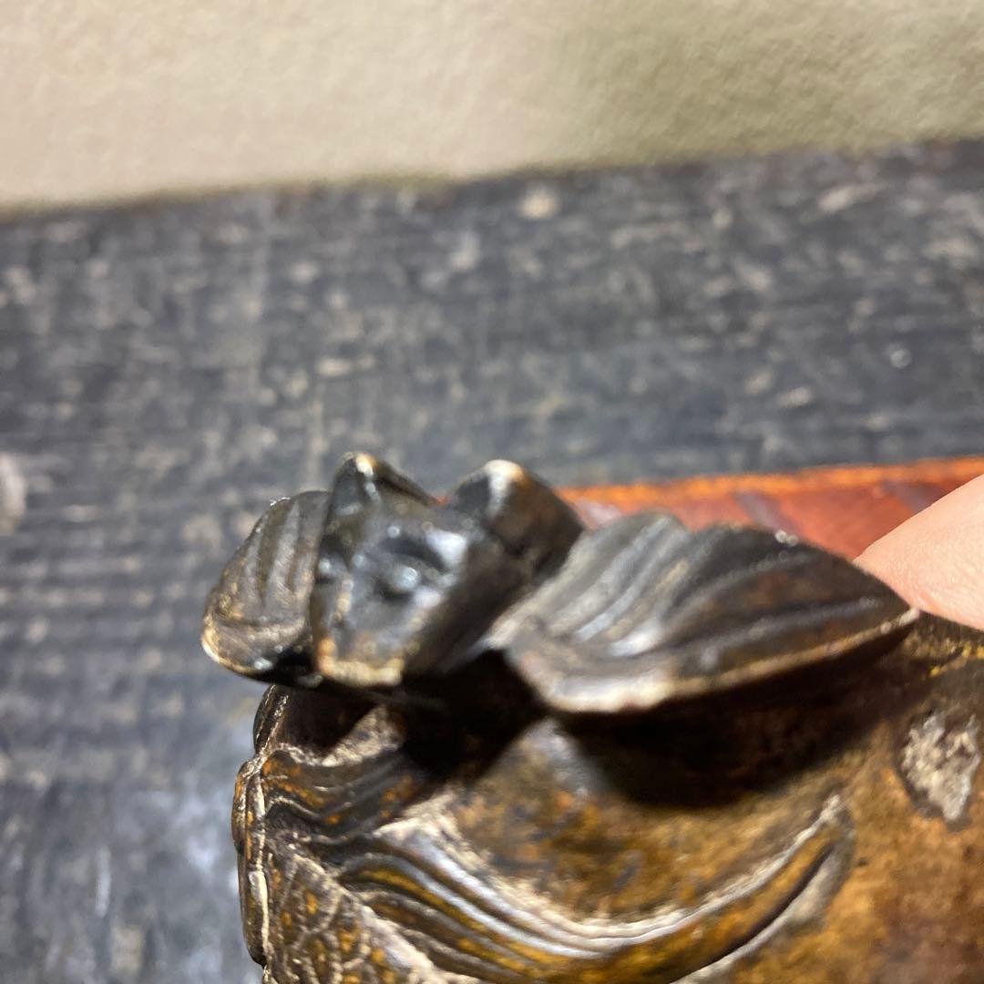 透かし掘龍図玉香炉