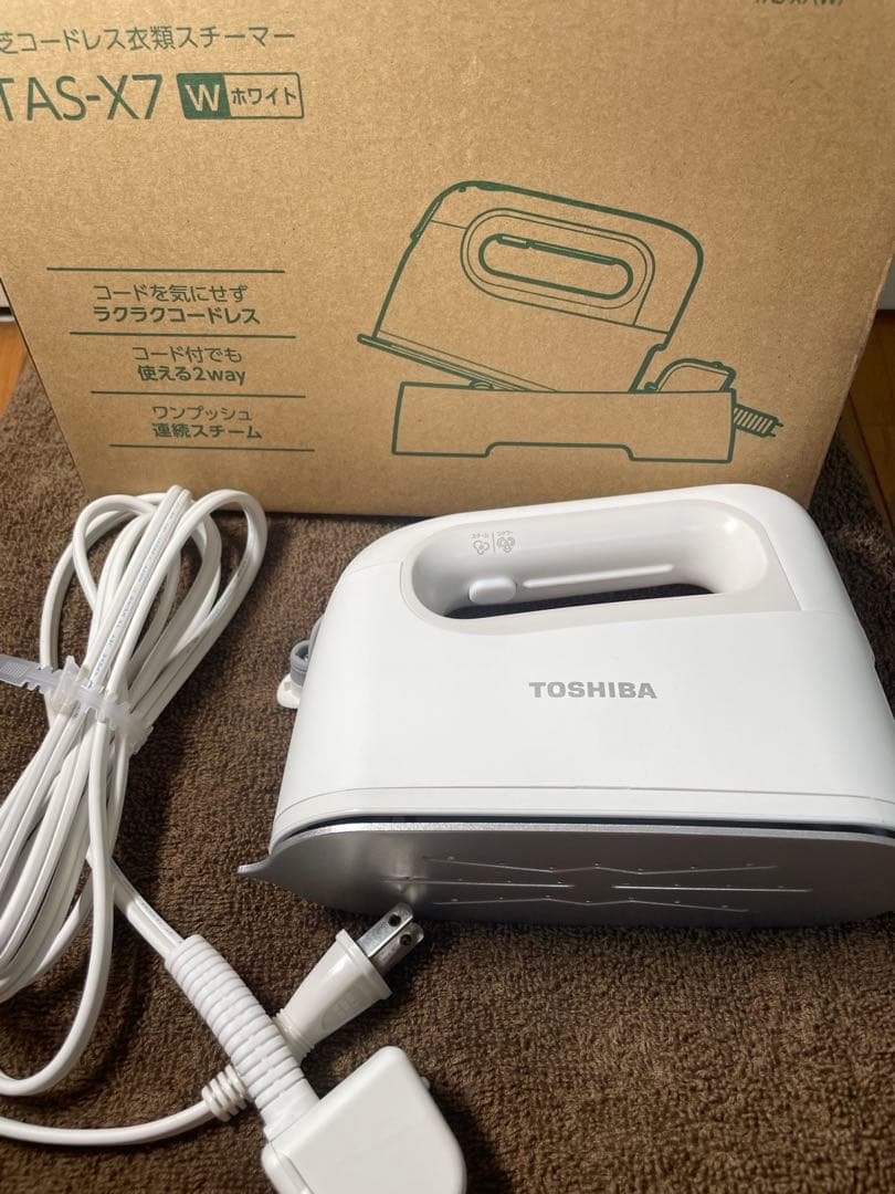 TOSHIBA TAS-X7 コードレスアイロン ホワイト
