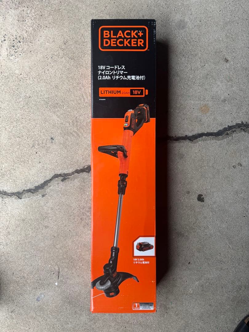 BLACK&DECKER 草刈機 ナイロントリマー 18V 2.0Ah 刈払機