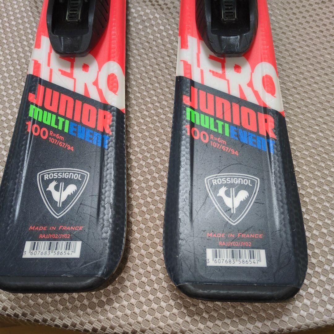 良品！使用わずか錆なしロシニョールスキー100㌢ルックビンディングサイズ調節可