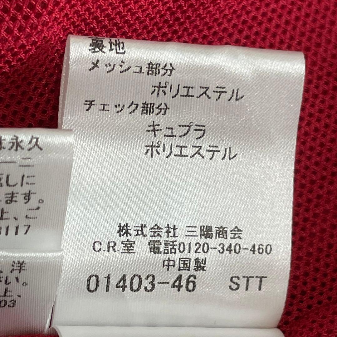 バーバリーロンドン　スプリングコート　レッド　ノバチェック　大きいサイズ　44