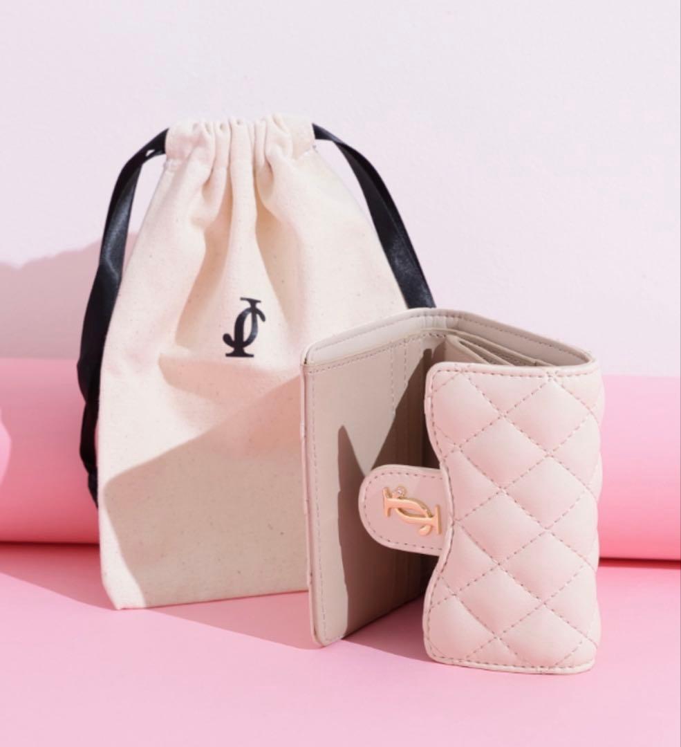 JILLSTUART 財布 キルティング三つ折り財布 黒