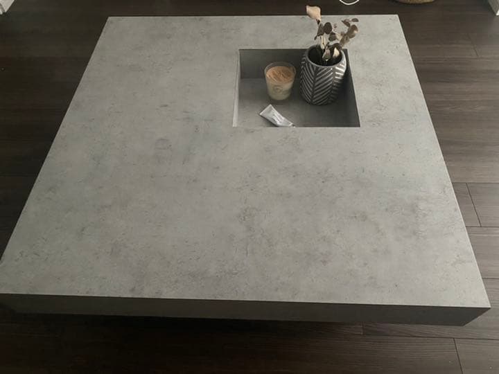 オーダーメイド品 コンクリート調ローテーブル