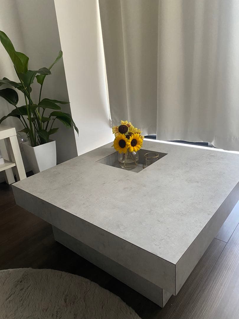 オーダーメイド品 コンクリート調ローテーブル