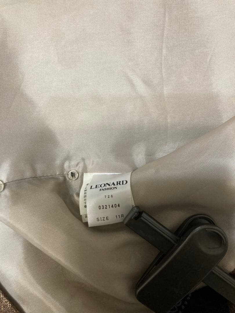 LEONARD シルク100%トレンチコート 11号