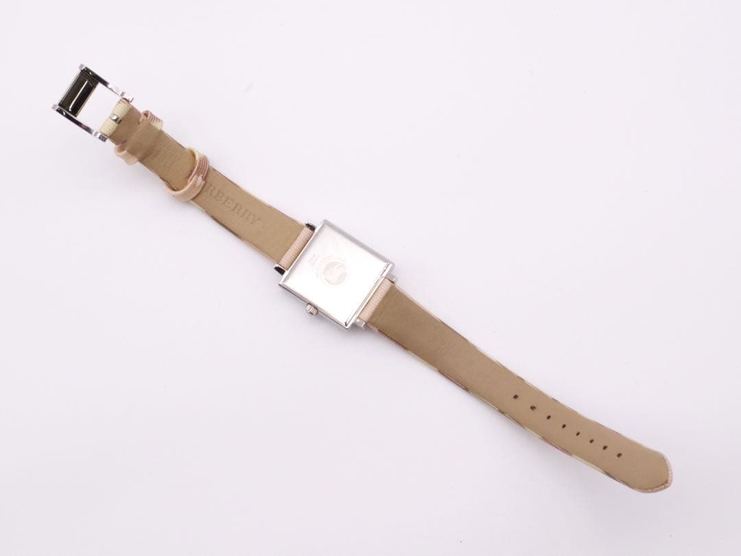 新品電池交換 Burberry 腕時計 クォーツ 純正ベルト 477