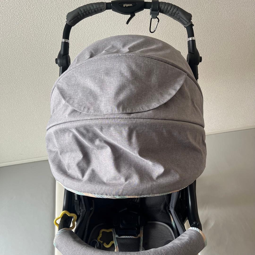 【美品】pigeon ランフィリノン グレー RB1L ベビーカー A型