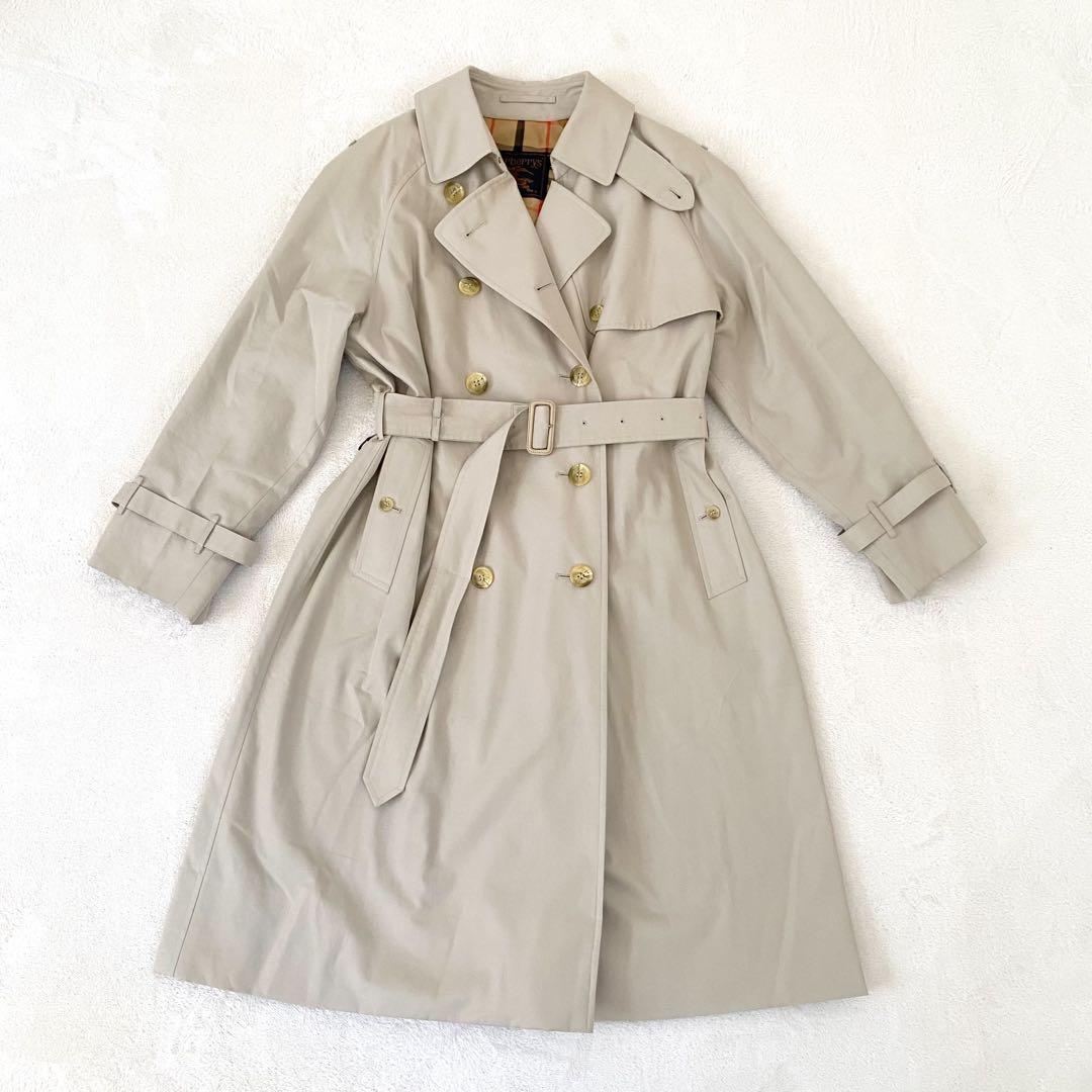 極美品　Burberry トレンチコート　ハニーベージュ　ノバチェック　マキシ丈