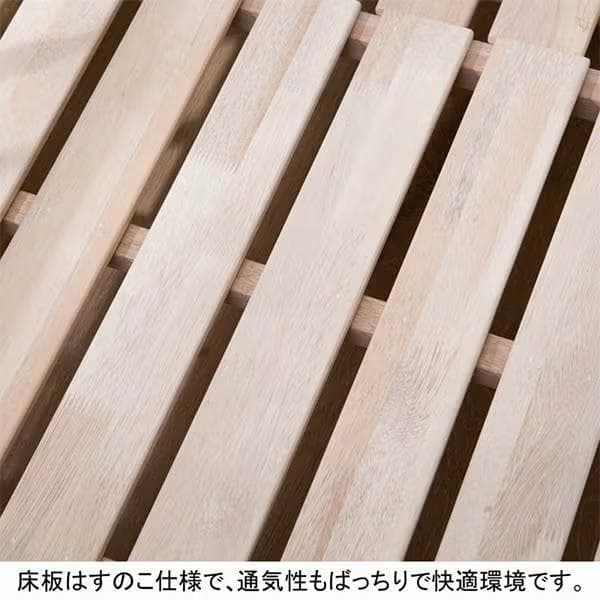 【新品】大人可愛い　アンティーク風　リボンレリーフ　木製ベッド　セミシングル