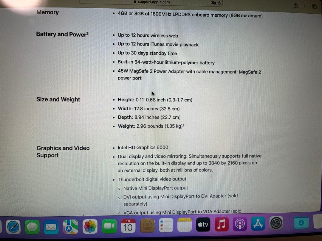 【出品=1/25マデ】 MacBookAir 13inch Early2015