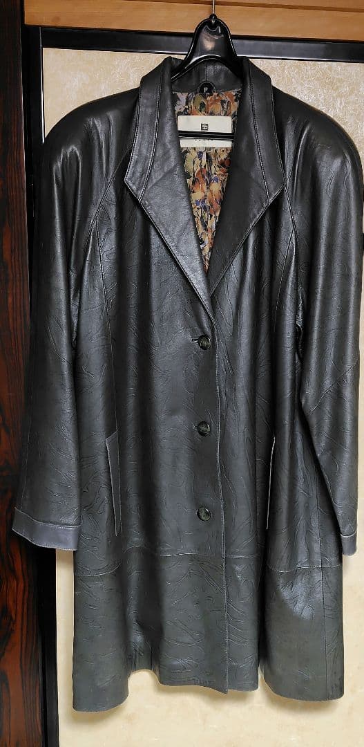 PIERRE BALMAIN ピエール バルマン レザーコート 羊革