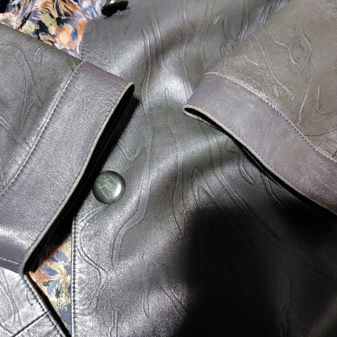 PIERRE BALMAIN ピエール バルマン レザーコート 羊革