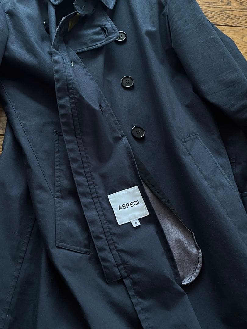 【美品】Aspesi アスペジ トレンチコート ダブル バーバリー　ビンテージ