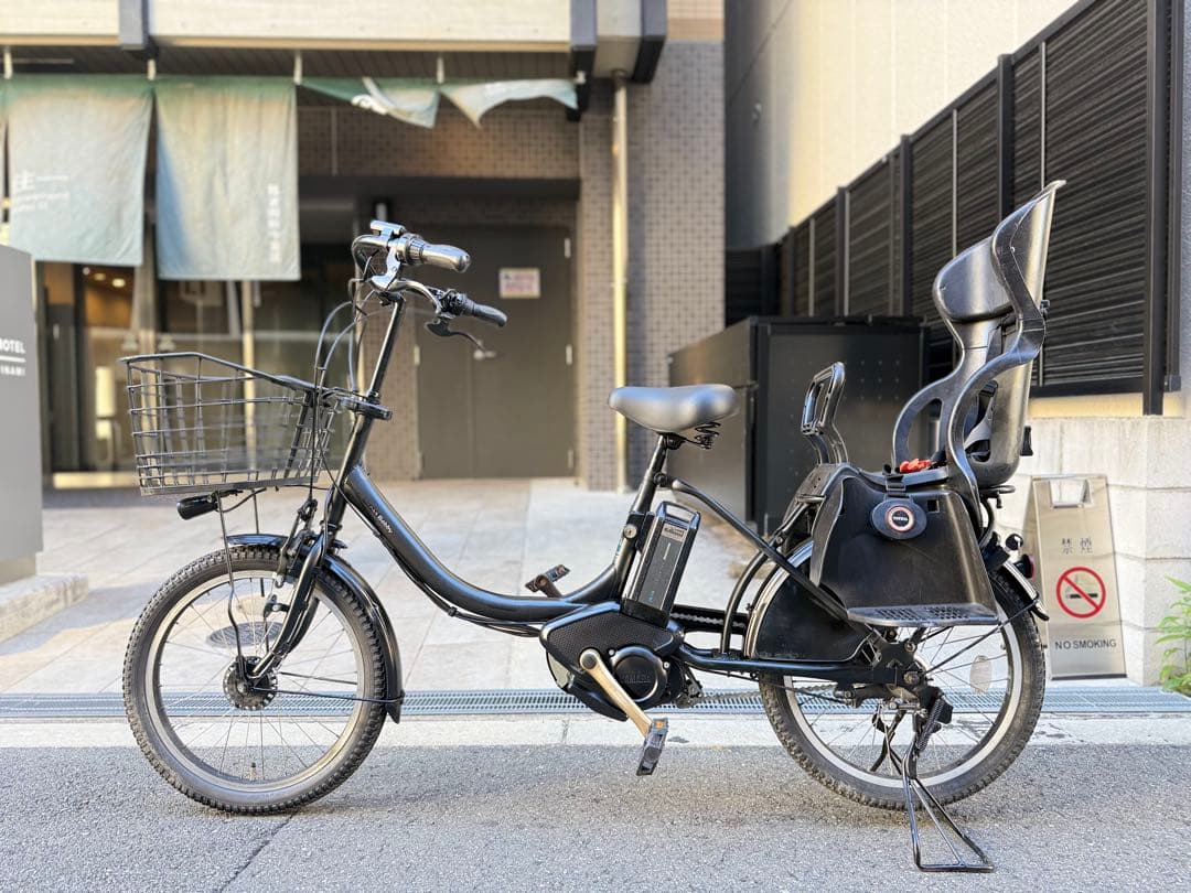 子供乗せ　ヤマハ　電動アシスト自転車 チャイルドシート付き ブラック