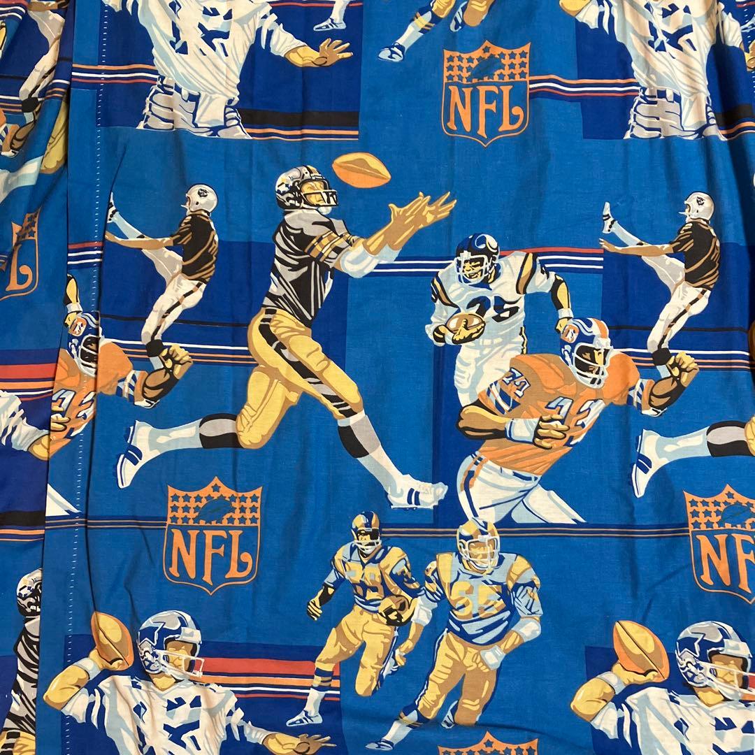 ビンテージ　NFLカーテン二枚　アメリカンフットボール