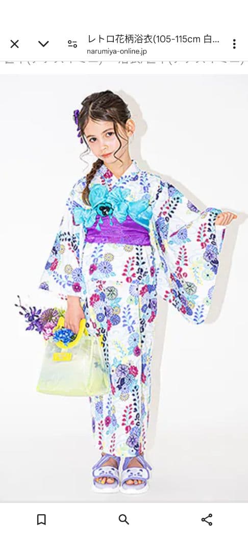 アナスイミニ　レトロ浴衣140