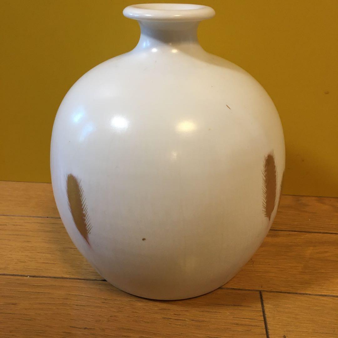 井上治男作　金彩野草花瓶