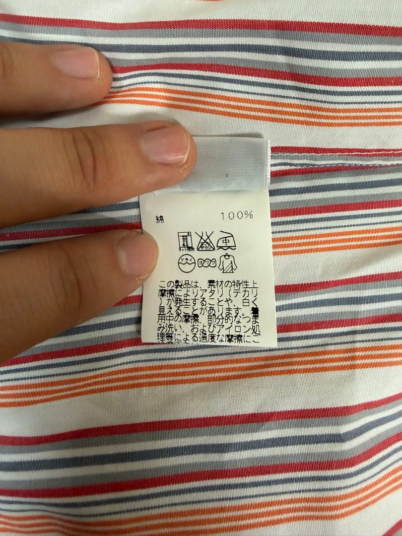 シ*キ様 【未使用品】 HERMES 【ストライプ シャツ】 エルメス フランス