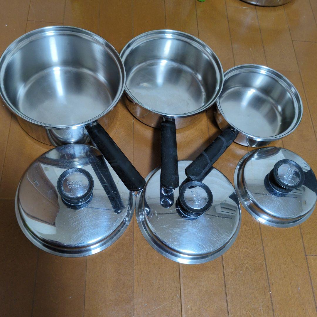 Amway　アムウェイ　クイーンクック　ソースパン　フライパン　セット