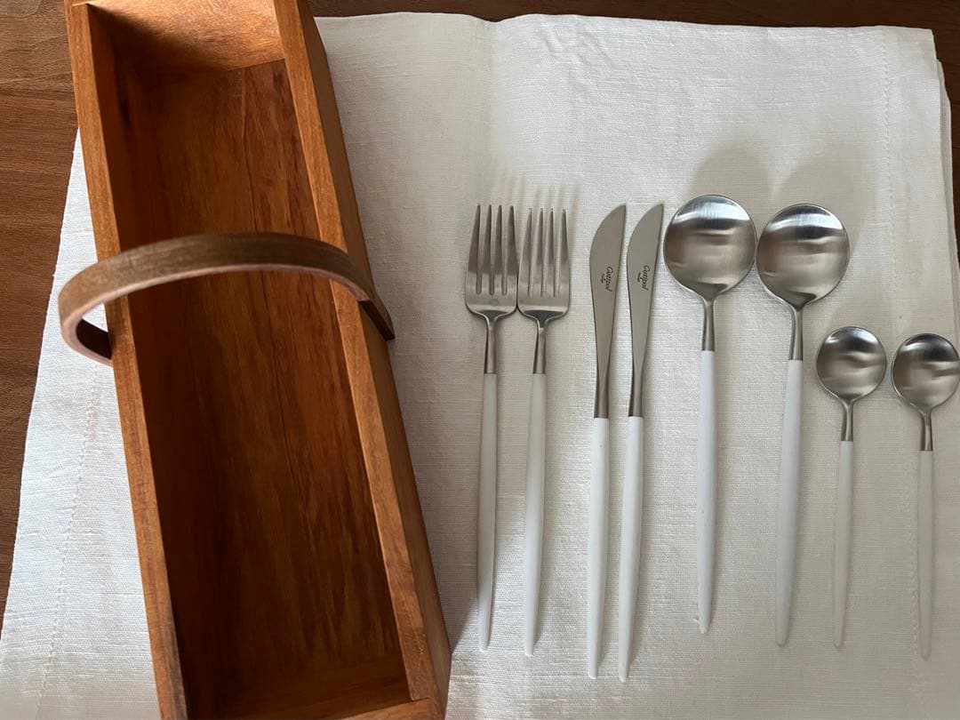 作家　萩原英二さんのカトラリーBOXとクチポールのカトラリーセット