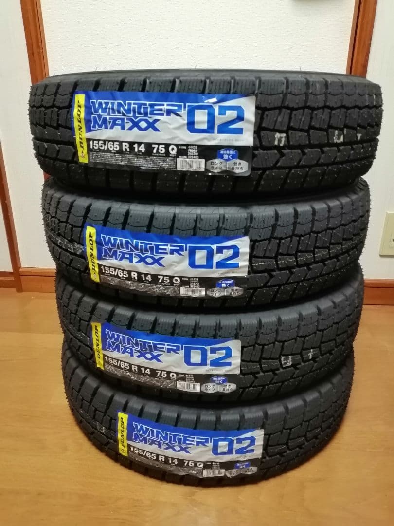 必ず4本購入して下さい155/65R14秋田発WM02新品未使用2025年製①