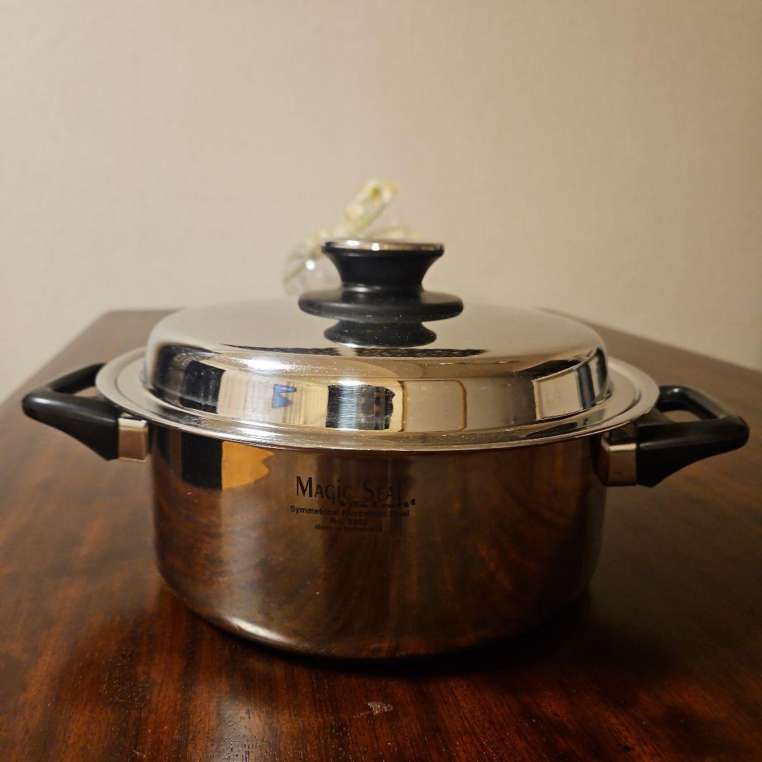 ビタクラフト　マジックシール ステンレス両手鍋 容量３リットル　ガス火用