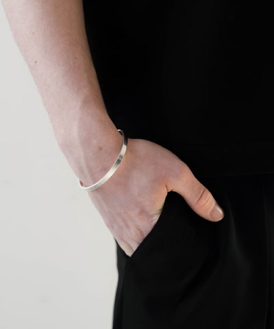 【新品未使用】CTHY シルバーローズゴールド バングル　シルバー925 セット