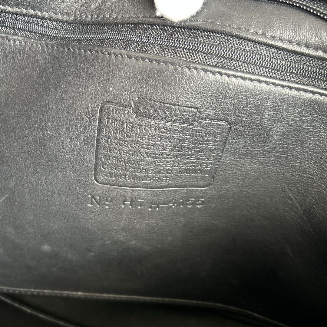 【希少】オールドコーチ COACH トートバッグ ブラック レザー 本革 金具