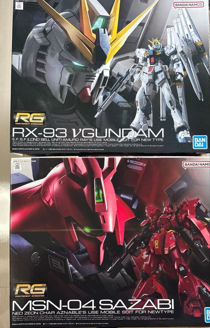 RG MSN-04 サザビー、RX-93 νGUNDAM セット